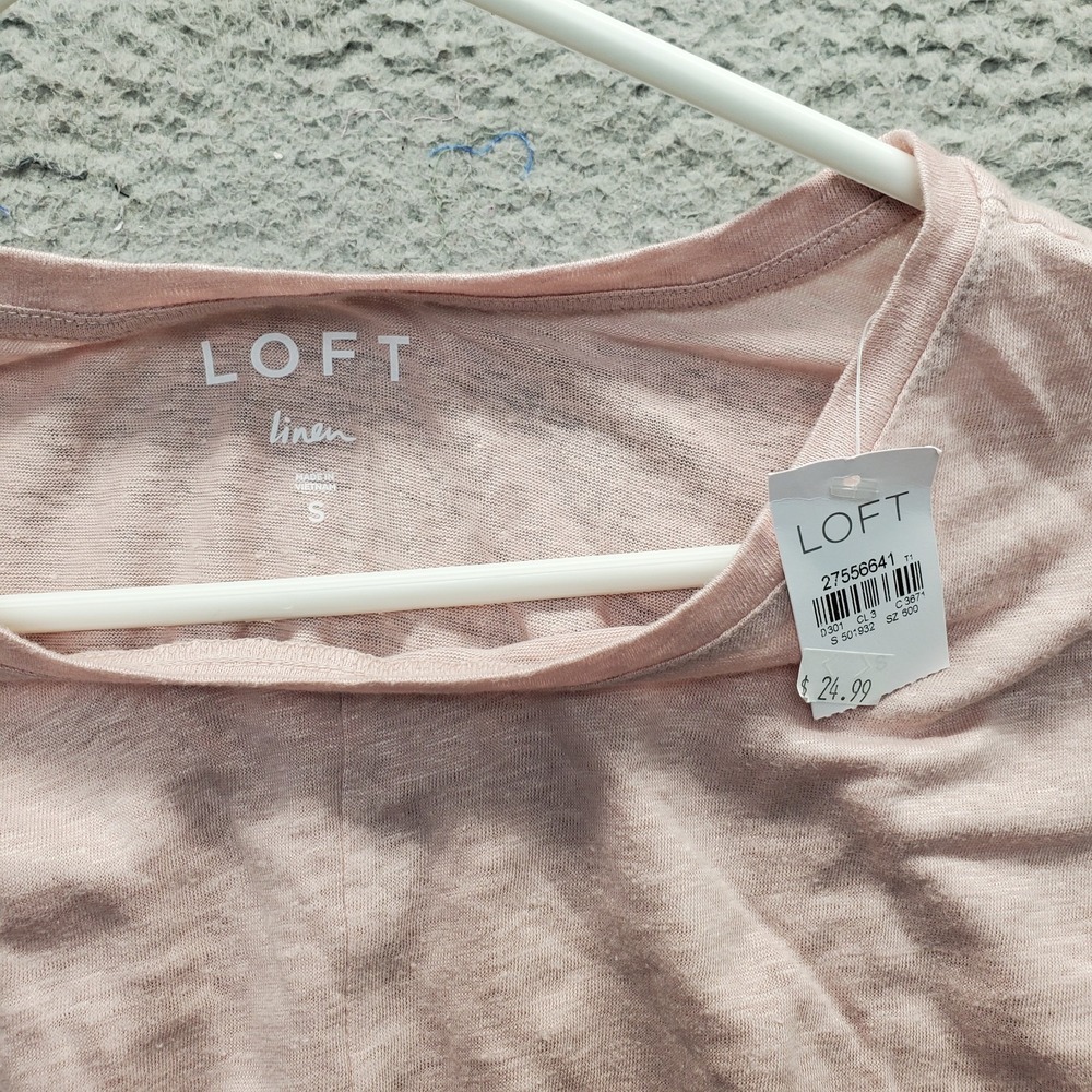 Lot of 3 Loft Lou & Grey T-Shirt Top Womens Small Multi Short Sleeve Twist Hem - Picture 5 of 14